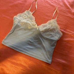 SHEIN Light Blue Casual Top